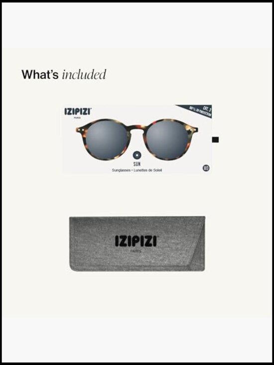 Unisex Square Sunglasses with Bio-Based Frame, Anti-Scratch Grey Lenses, UV400